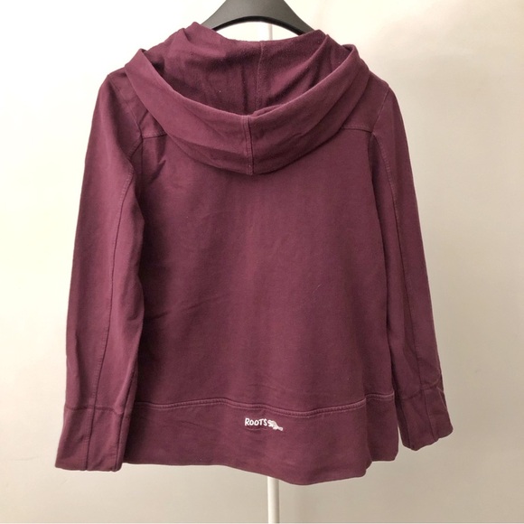 Roots Zip Up Hoodie Casual Relaxed Fit Sweatshirt with Roots Logo On The Back. - Picture 6 of 14